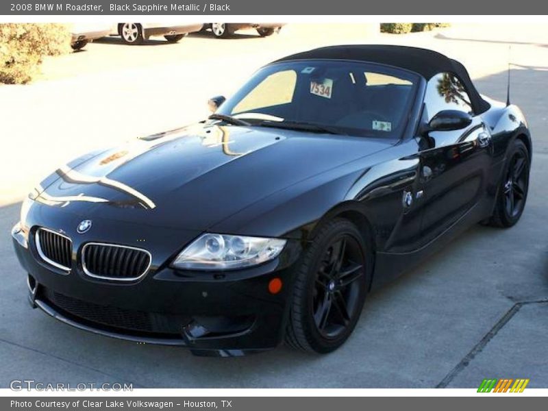 Black Sapphire Metallic / Black 2008 BMW M Roadster