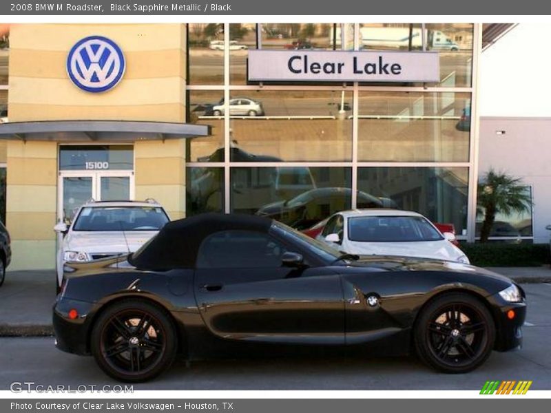 Black Sapphire Metallic / Black 2008 BMW M Roadster