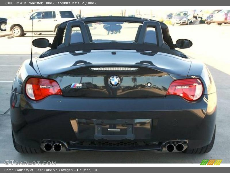 Black Sapphire Metallic / Black 2008 BMW M Roadster