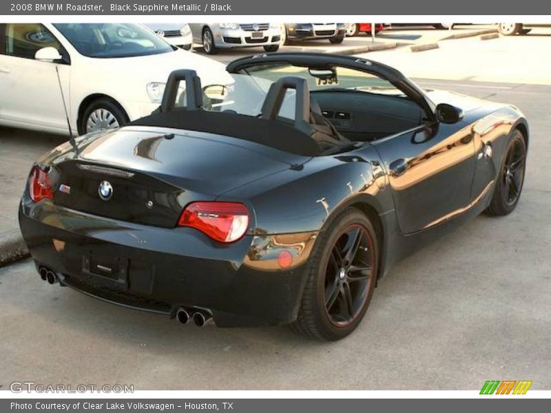 Black Sapphire Metallic / Black 2008 BMW M Roadster