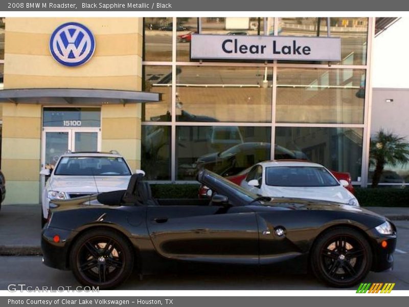 Black Sapphire Metallic / Black 2008 BMW M Roadster
