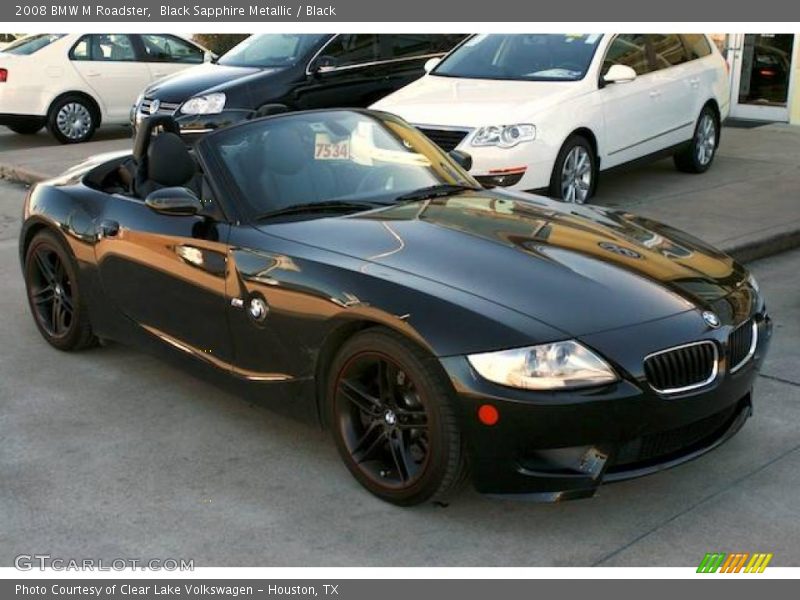 Black Sapphire Metallic / Black 2008 BMW M Roadster