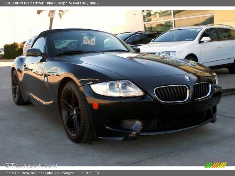 Black Sapphire Metallic / Black 2008 BMW M Roadster