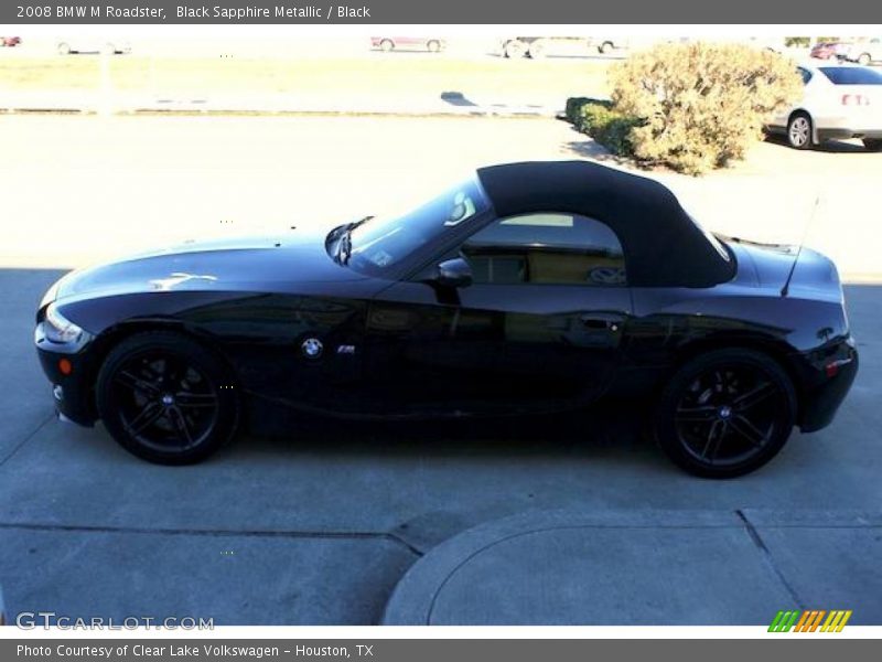 Black Sapphire Metallic / Black 2008 BMW M Roadster