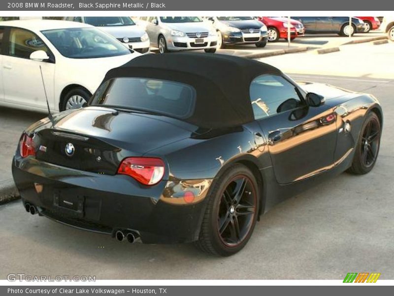 Black Sapphire Metallic / Black 2008 BMW M Roadster