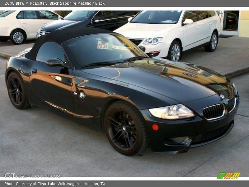 Black Sapphire Metallic / Black 2008 BMW M Roadster