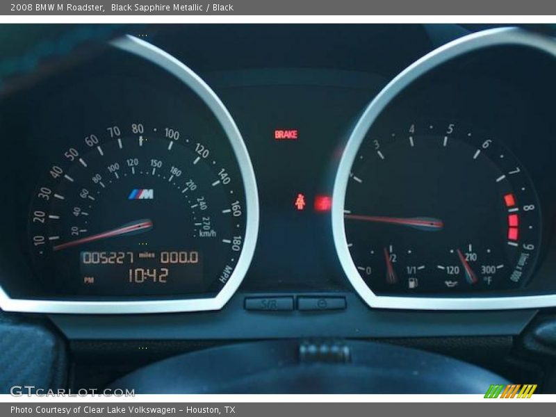 Black Sapphire Metallic / Black 2008 BMW M Roadster
