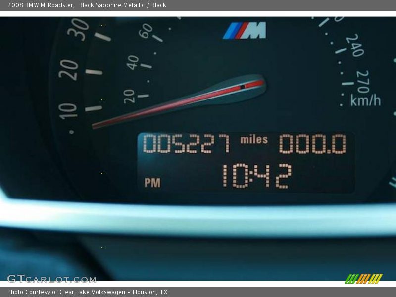 Black Sapphire Metallic / Black 2008 BMW M Roadster