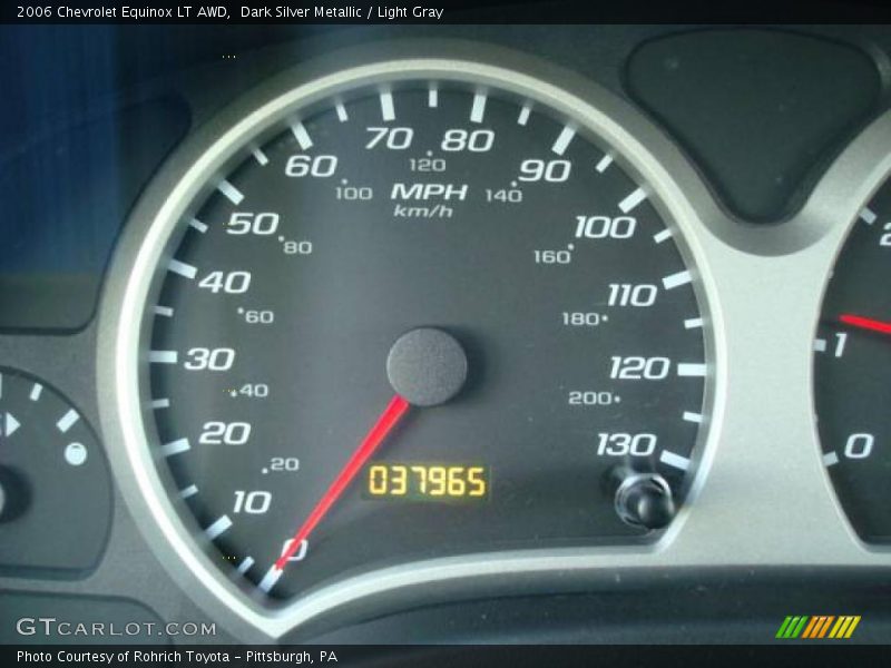 Dark Silver Metallic / Light Gray 2006 Chevrolet Equinox LT AWD