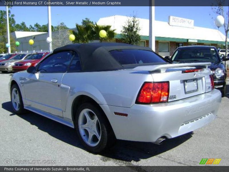 Silver Metallic / Medium Graphite 2001 Ford Mustang GT Convertible