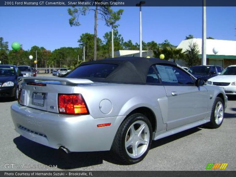 Silver Metallic / Medium Graphite 2001 Ford Mustang GT Convertible