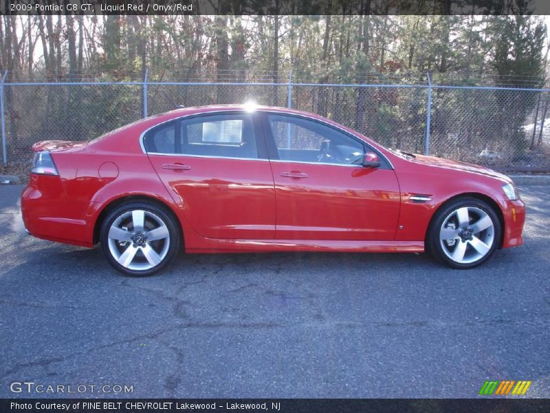 Liquid Red / Onyx/Red 2009 Pontiac G8 GT