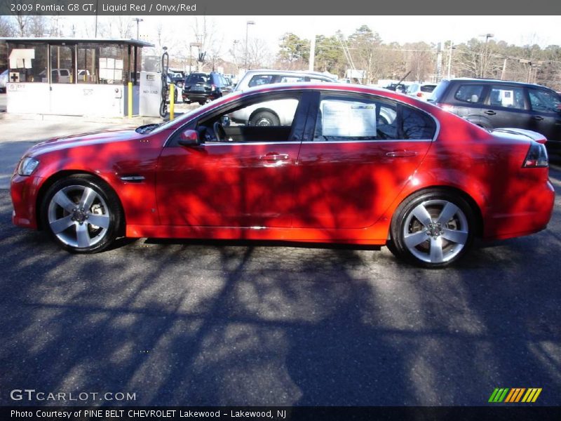 Liquid Red / Onyx/Red 2009 Pontiac G8 GT