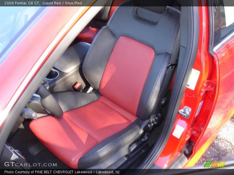 Liquid Red / Onyx/Red 2009 Pontiac G8 GT
