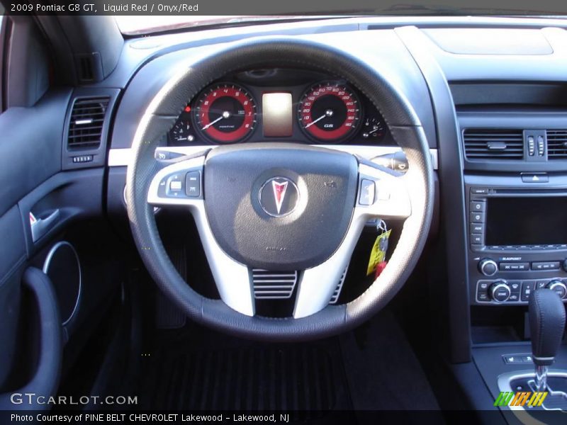 Liquid Red / Onyx/Red 2009 Pontiac G8 GT