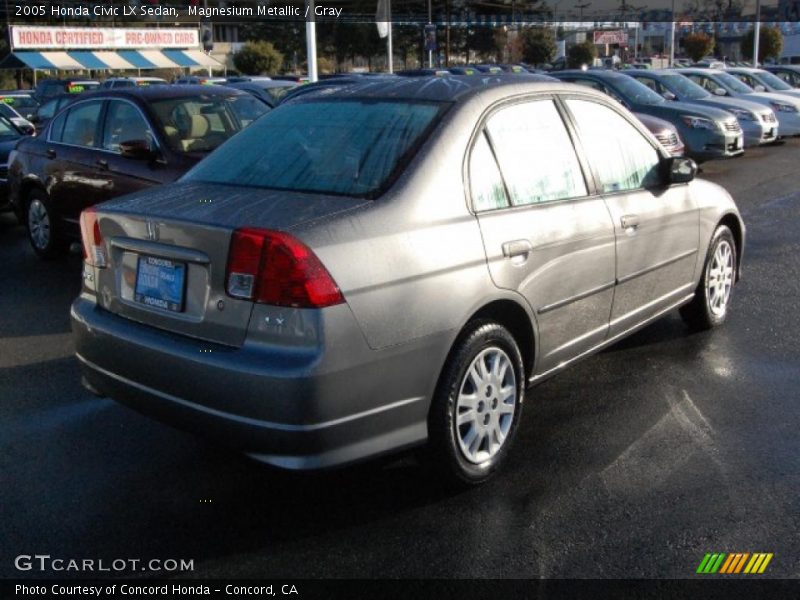 Magnesium Metallic / Gray 2005 Honda Civic LX Sedan