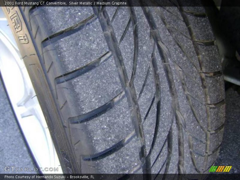 Silver Metallic / Medium Graphite 2001 Ford Mustang GT Convertible