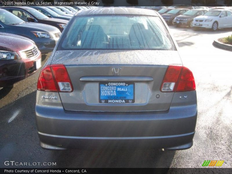 Magnesium Metallic / Gray 2005 Honda Civic LX Sedan