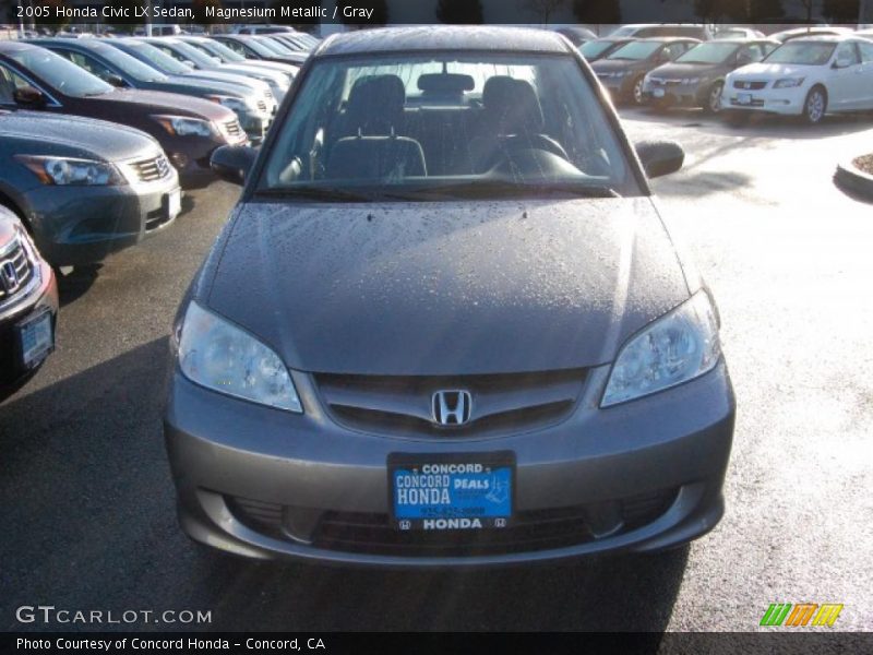 Magnesium Metallic / Gray 2005 Honda Civic LX Sedan