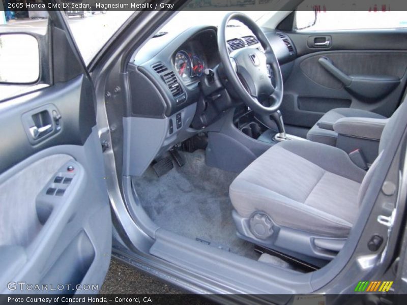 Magnesium Metallic / Gray 2005 Honda Civic LX Sedan
