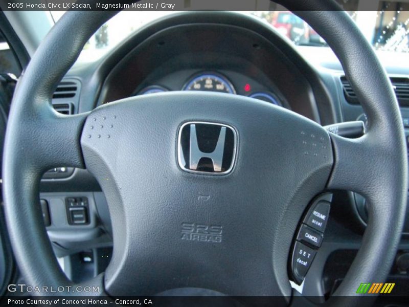 Magnesium Metallic / Gray 2005 Honda Civic LX Sedan