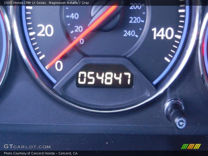 Magnesium Metallic / Gray 2005 Honda Civic LX Sedan