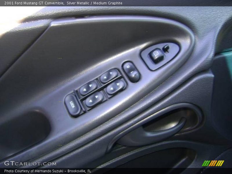 Silver Metallic / Medium Graphite 2001 Ford Mustang GT Convertible