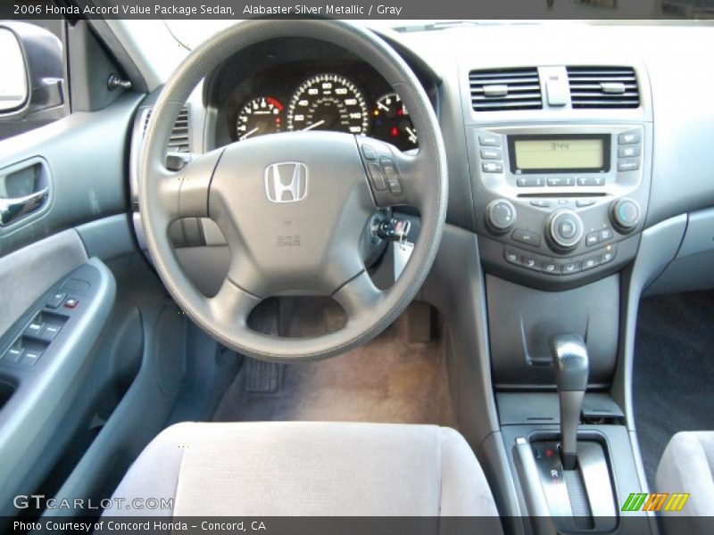 Alabaster Silver Metallic / Gray 2006 Honda Accord Value Package Sedan