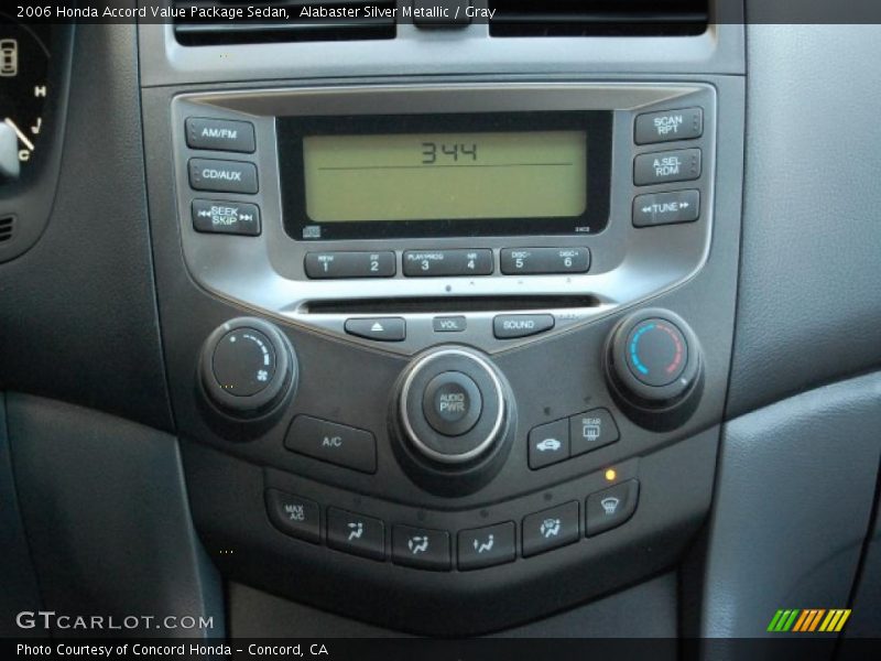 Alabaster Silver Metallic / Gray 2006 Honda Accord Value Package Sedan