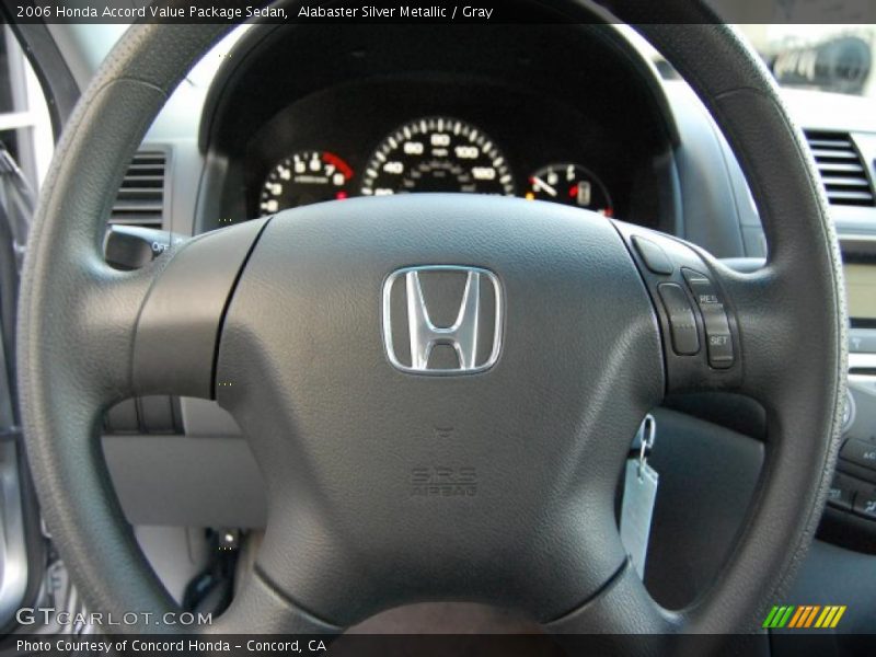 Alabaster Silver Metallic / Gray 2006 Honda Accord Value Package Sedan