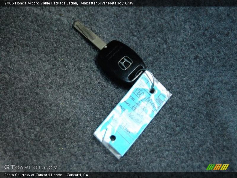Alabaster Silver Metallic / Gray 2006 Honda Accord Value Package Sedan