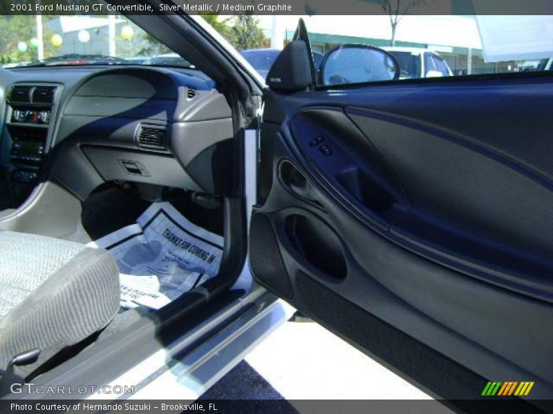 Silver Metallic / Medium Graphite 2001 Ford Mustang GT Convertible
