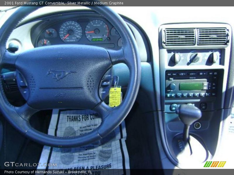 Silver Metallic / Medium Graphite 2001 Ford Mustang GT Convertible