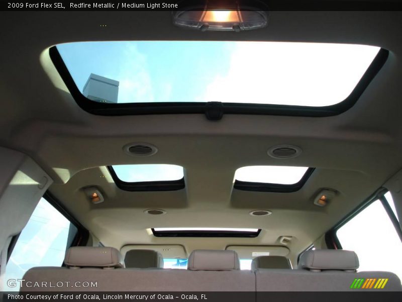 Redfire Metallic / Medium Light Stone 2009 Ford Flex SEL