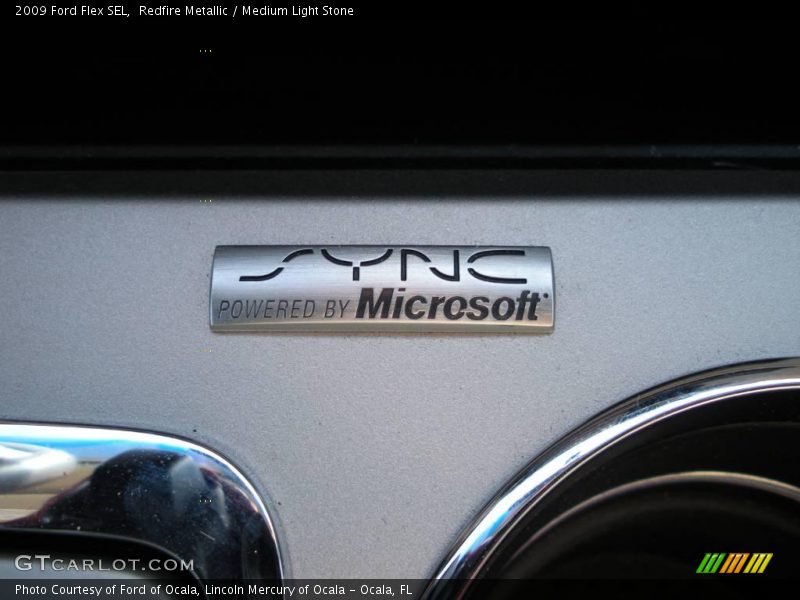Redfire Metallic / Medium Light Stone 2009 Ford Flex SEL