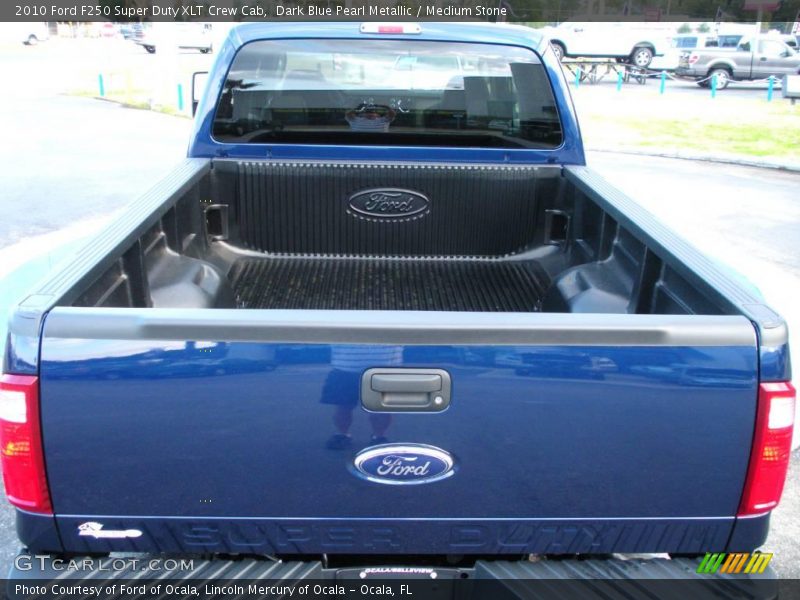 Dark Blue Pearl Metallic / Medium Stone 2010 Ford F250 Super Duty XLT Crew Cab