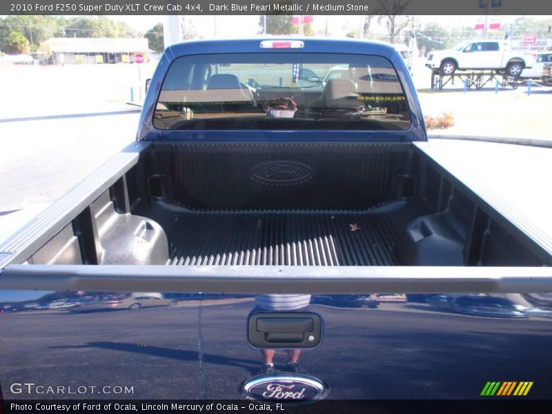 Dark Blue Pearl Metallic / Medium Stone 2010 Ford F250 Super Duty XLT Crew Cab 4x4