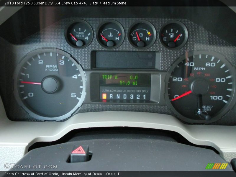 Black / Medium Stone 2010 Ford F250 Super Duty FX4 Crew Cab 4x4