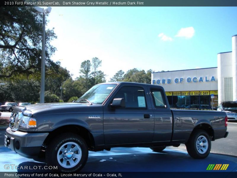 Dark Shadow Grey Metallic / Medium Dark Flint 2010 Ford Ranger XL SuperCab