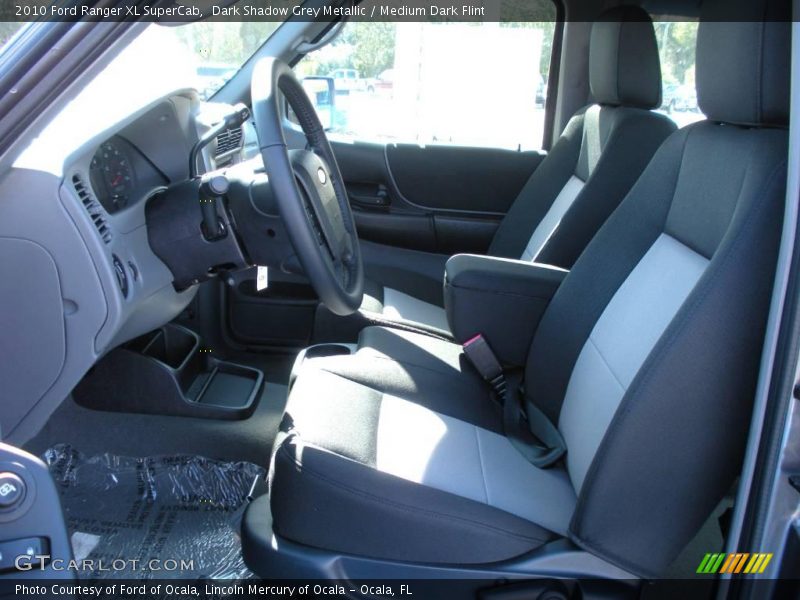 Dark Shadow Grey Metallic / Medium Dark Flint 2010 Ford Ranger XL SuperCab