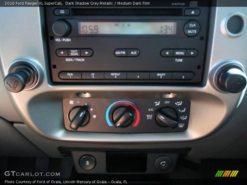 Dark Shadow Grey Metallic / Medium Dark Flint 2010 Ford Ranger XL SuperCab