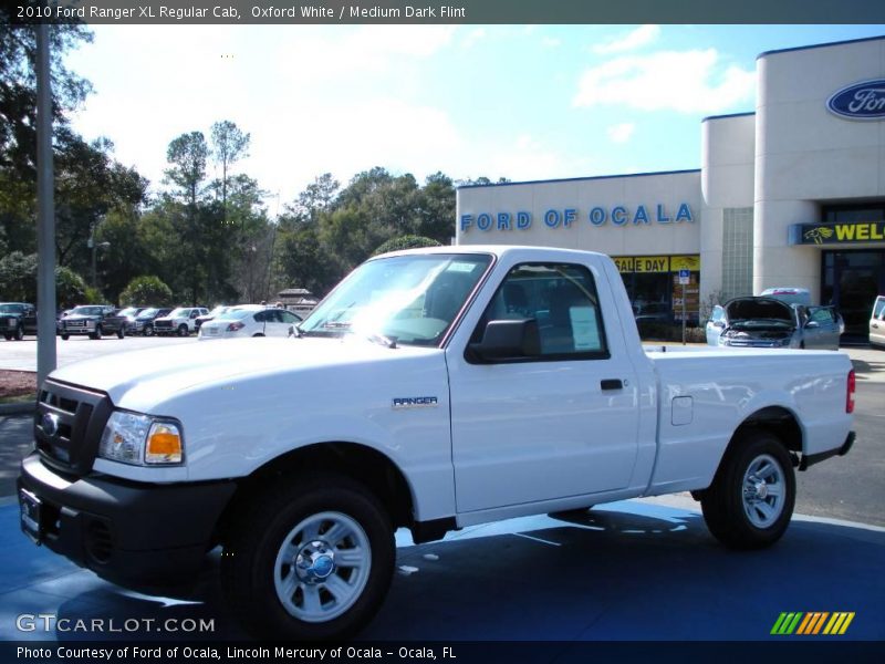 Oxford White / Medium Dark Flint 2010 Ford Ranger XL Regular Cab