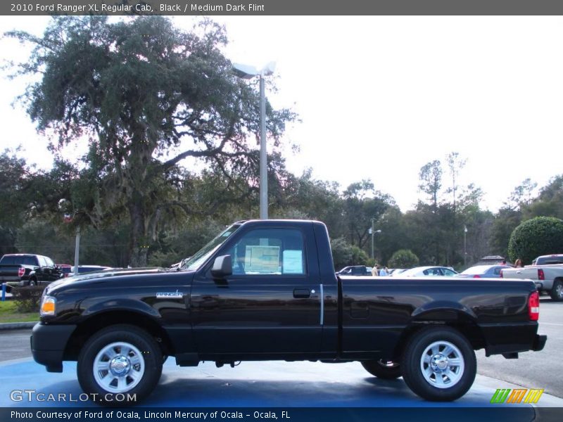 Black / Medium Dark Flint 2010 Ford Ranger XL Regular Cab