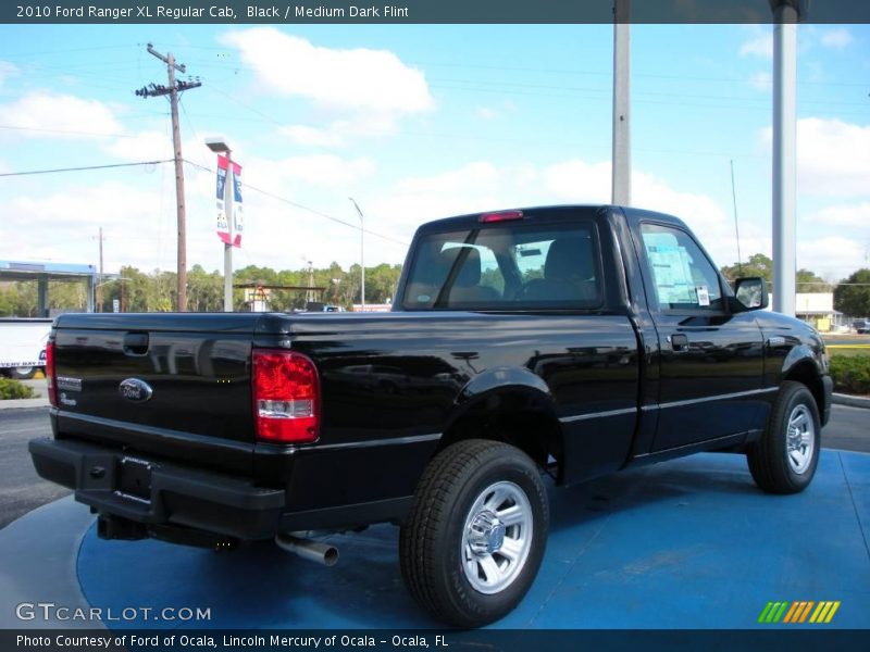 Black / Medium Dark Flint 2010 Ford Ranger XL Regular Cab