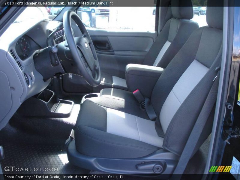 Black / Medium Dark Flint 2010 Ford Ranger XL Regular Cab