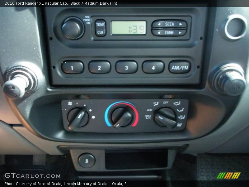 Black / Medium Dark Flint 2010 Ford Ranger XL Regular Cab