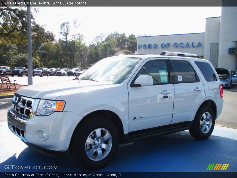 White Suede / Stone 2010 Ford Escape Hybrid