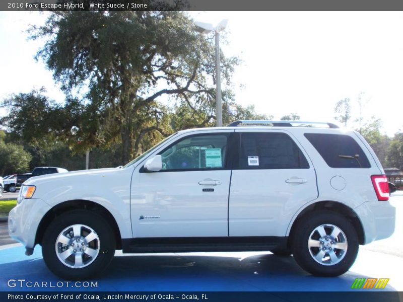 White Suede / Stone 2010 Ford Escape Hybrid