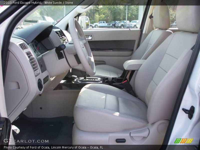 White Suede / Stone 2010 Ford Escape Hybrid