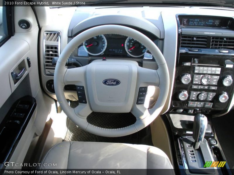 White Suede / Stone 2010 Ford Escape Hybrid